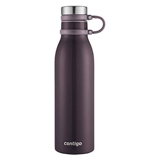 Contigo Couture Vacuum-Insulated Stainless Steel Water Bottle, 20 oz, Merlot