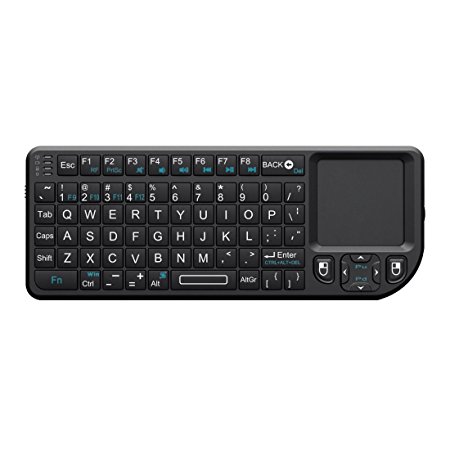 FAVI M2 2.4GHz Wireless USB Mini Keyboard with Mouse Touchpad - Intl. Version (No Warranty) - Black (FMKRFM2-IV)