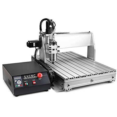 VEVOR CNC Router 6040Z 4 Axis CNC Router Machine 800W Spindle Engraving Machine with Rotary Axis USB Port Drilling Milling Machine Ball Screws Stepping Motor (6040Z 4 Axis with USB Port)