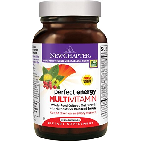 New Chapter Perfect Energy Multivitamin with Vitamin B12   Vitamin B6   Vitamin D3   Organic Non-GMO Ingredients - 36 ct