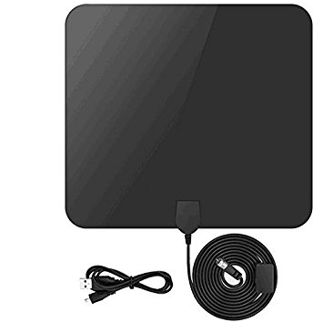 HD Antenna, Topmaxions Digital TV Antennas 50 Mile Range Amplified Indoor High Definition Signal Booster