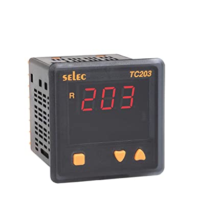 SELEC 3 digits 7 segnent LED Single display Single set point temperature controller size : 72 x 72mm