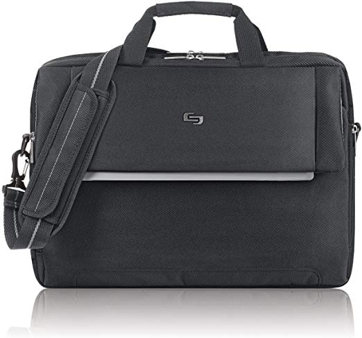 Solo Chrysler 17.3 Inch Laptop Briefcase, Black