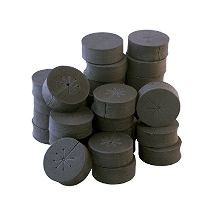 30 Pack 2" Black xGarden Clone Collars - Advanced Spoke Design - Premium Neoprene Inserts for Net Pots and Cloning Machines