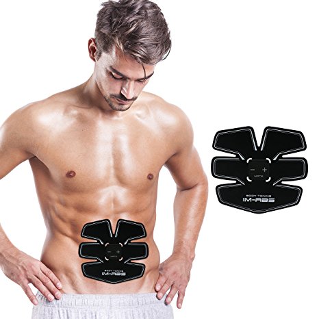 Abdominal Muscle Toner Abs Training Gear Body Fit Toning Belt Wireless Muscle Exercise For Abdomen/Arm/Leg Training IMATE Smart muscle Trainer Portable Home/Office Workout Equipment Support Men&Women