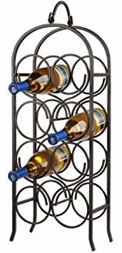 Oenophilia Cathedral Wine Arch, Black - 8 Bottle