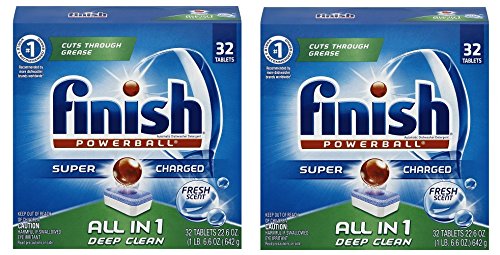 Finish All in 1 Powerball Mega Pack tABHIx - 32 Count (2 Pack)