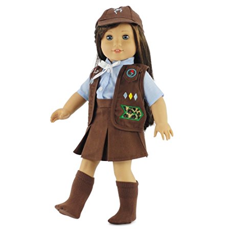 18 Inch Doll Clothes Like Brownie Girl's Club Outfit | Fits 18" American Girl Dolls | Gift-boxed!