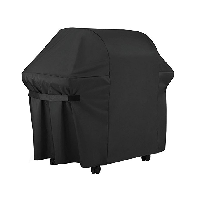 BBQ Grill Cover, Ashipher Waterproof Heavy Duty Oxford Cloth UV Protection Barbeque Grill Cover for Weber Genesis E and S series (60"L x 30"W x 47.5"H) (Black)