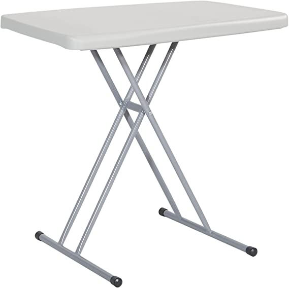 Office Star Resin Multipurpose Rectangle Table, 2.5-Feet 4-Pack, Height Adjustable