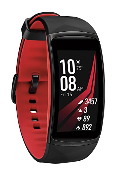 Samsung Gear Fit2 Pro Smart Fitness Band (Large), Diamond Red, SM-R365NZRAXAR