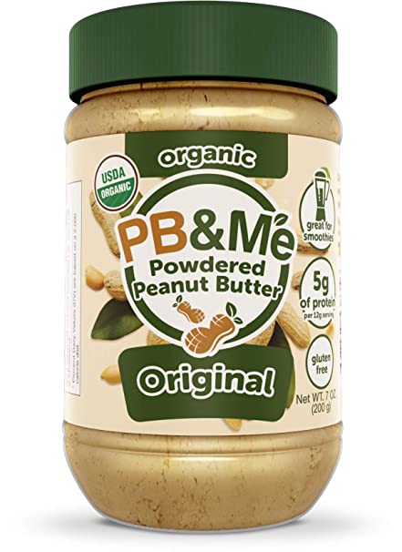 PB&Me USDA Organic Powdered Peanut Butter, Keto Snack, Gluten Free, Plant Protein, Original, 7 Ounce