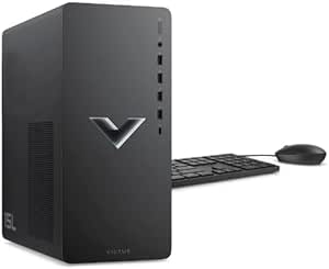 HP Victus 15L Gaming Desktop PC, AMD Ryzen 5 5600G, AMD RX6400, 16GB RAM, 512GB SSD, Mica Silver, Windows 11 Home, TG02-0013w