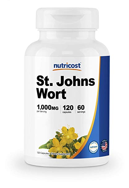 Nutricost St John’s Wort Capsules (500mg) 120 Capsules- Gluten Free and Non-GMO