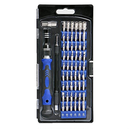 Geepro 58 in 1 Screwdriver Set with 54 Bits Magnetic Screwdriver Kit Set for Small Electronic Devices (Cell Phone, Tablet, PC, MAC, etc.)