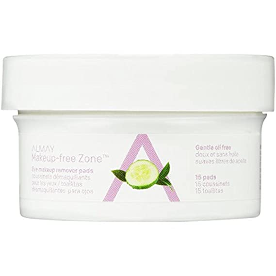 Almay Oil Free Eye Makeup Remover Pads, 15 Count in 1 box