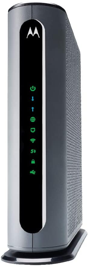 MOTOROLA MG8702 DOCSIS 3.1 Cable Modem Plus AC3200 Dual Band WiFi Gigabit Router with Power Boost and MU-MIMO. Approved for Comcast Xfinity.