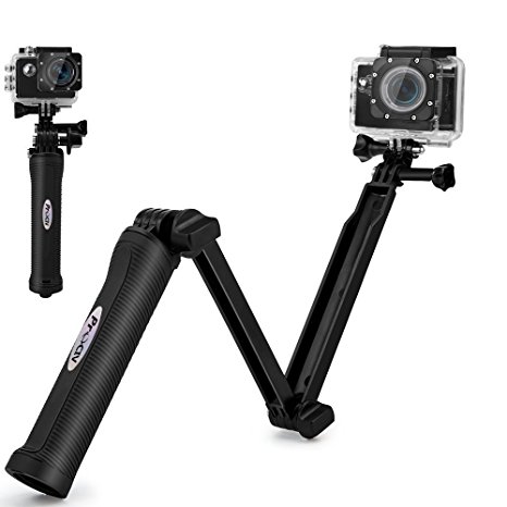 3-Way Grip Arm Tripod, ProCIV 3-Way Grip, Arm, Tripod(3 in 1) Monopod/Stand/Mini Tripod for GoPro Hero 4 Session 4 3 2 1 SJCAM Xiaomi Yi(US Domestic Transportation)