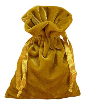 Gold Velvet Tarot Bag 6 x 9 by Paper Mart