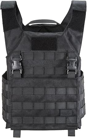 Lancer Tactical Lightweight Adaptive Recon Airsoft Tactical Vest w/Quick Detach Buckle-One Size Adjustable Customizable Fit