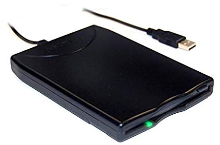 BYTECC BT-144 Slim Black USB external Floppy Disk Drive, Plug & Play, USB Powered