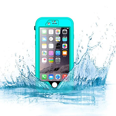 Andiker Waterproof Case for iPhone 6 / 6S 4.7", First-class Quality Fully Sealed IP68 Rating Waterproof Shockproof Impact Resistant Snow/Dirt Proof Cover with Kickstand (Blue)
