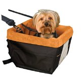 Kurgo Skybox Dog Booster Seat for Cars with Built-In Seat Belt Tether