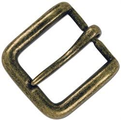 Tandy Leather 1-1/2" Solid Antique Brass Wave Buckle 1641-09