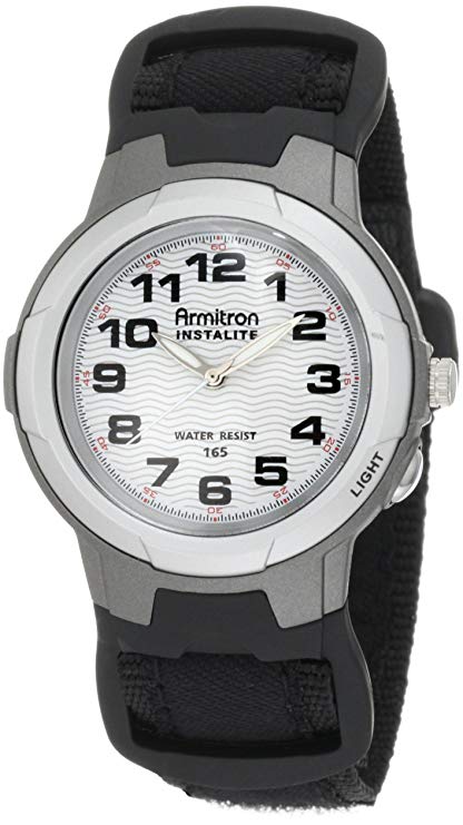 Armitron Men's 204014BLK Black Easy to Read Round Dial Sport Watch