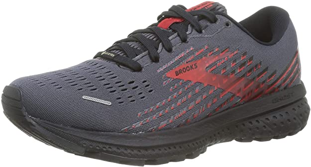 Brooks Mens Ghost 13 GTX Running Shoes - Black/Grey/Blue