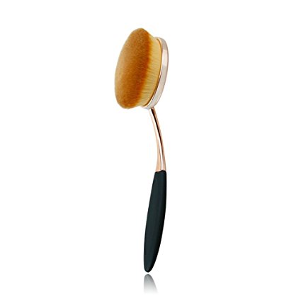Kingstar Bigger Oval Plating Rose Golden Makeup Brush Cosmetic Foundation Cream Powder Blush Makeup Tool