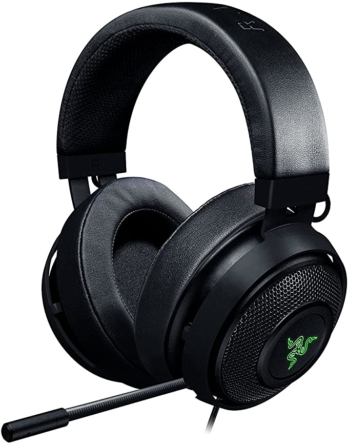 Razer Kraken 7.1 V2: 7.1 Surround Sound - Retractable Noise-Cancelling Mic - Lightweight Aluminum Frame - Gaming Headset Works with PC & PS4 - Black