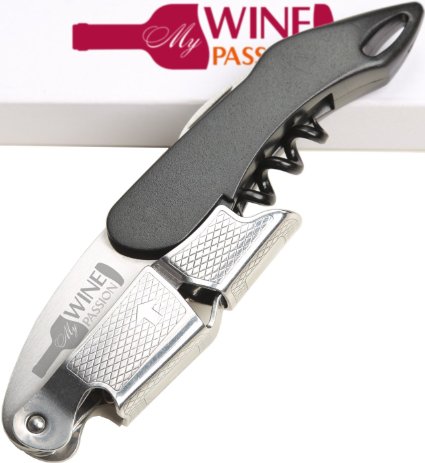 Waiters Corkscrew By My Wine Passion - Professional Double Hinged Opener - Opens 1 Million Vino Bottles