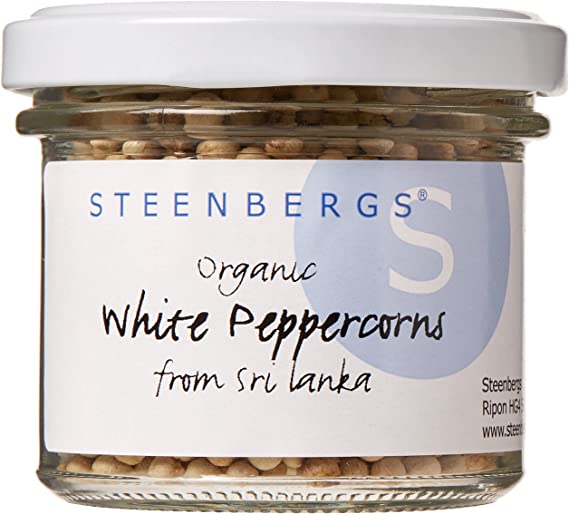 Steenbergs Organic White Peppercorns 65 g