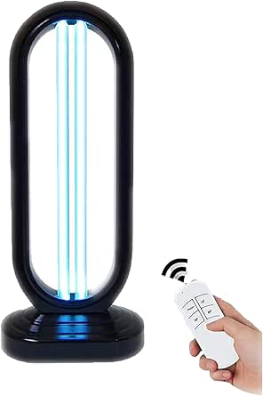 Lumivyx Haloclean UV Light,UV Lamp with 3- Speed Timing and Remote Control(US Plug) (Black)