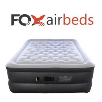 Best Inflatable Bed By Fox Airbeds - Plush High Rise Air Mattress in King, Queen, Full and Twin Xl (Queen)