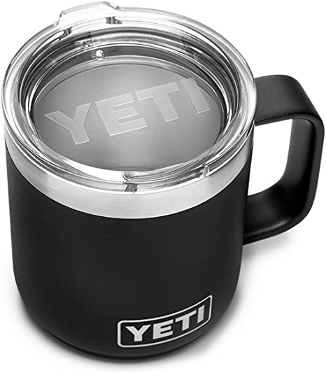 YETI Rambler 10 oz Stackable Mug, Stainless Steel, Vacuum Insulated with Standard Lid