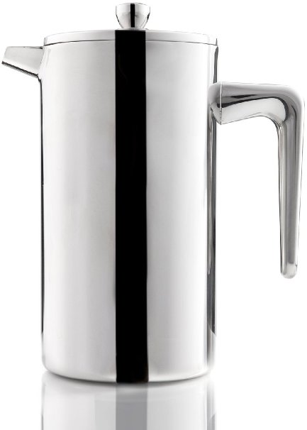 Stainless Steel French Press Coffee Maker by Cozyna 34oz  8 Cup  1 Liter Dove