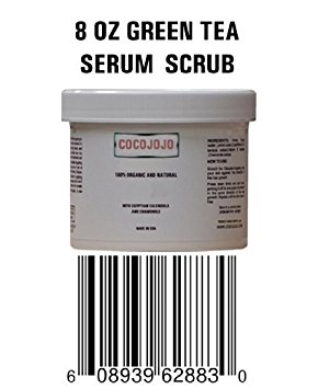 8 Oz Facial Scrub Serum to Exfoliate Dead Cells - Contains Dead Sea Mud & Green Tea and Bio Complex Active Ingredients