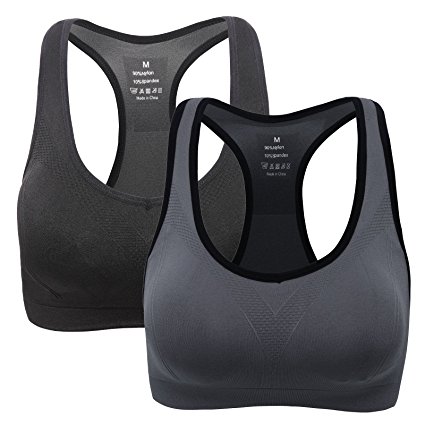 Mirity Women Racerback Sports Bras - High Impact Workout Gym Activewear Bra