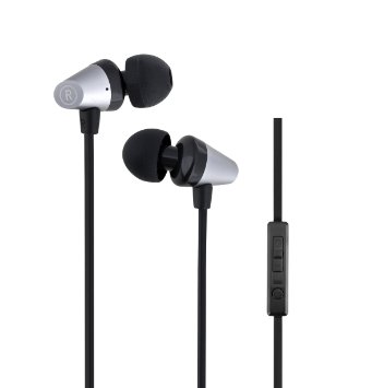 Woozik B840 In-Ear Noise Isolating Heavy Bass Headphones with Mic, Volume Control and Answer Button for Apple Iphone 6/6s and Android Galaxy(Black)