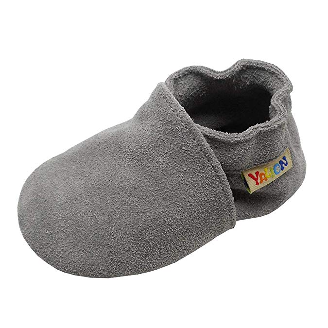 Yalion Baby Boys Girls Shoes Crawling Slipper Toddler Infant Soft Leather First Walking Moccasins