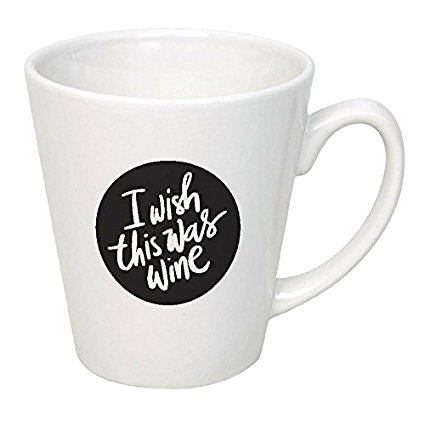 I Wish This Was Wine Coffee Mug Novelty Cup