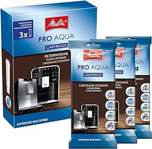 Filterpatrone für Kaffeevollautomaten | 3x Pro Aqua | Vorbeugung von Verkalkung | Einfache Anwendung | 3 Patronen