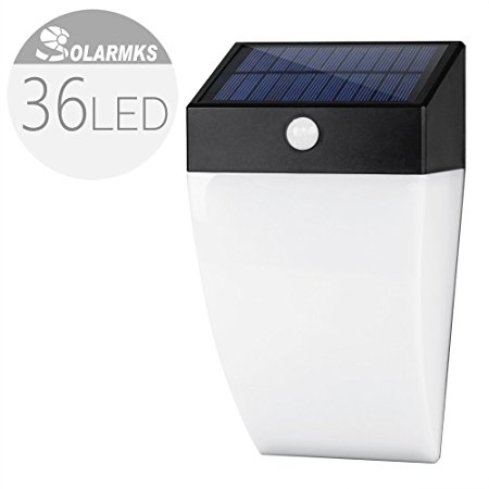 Solarmks SJ-3136 Solar Lights 3.7V Bright Weatherproof 36 Led Solar Motion Sensor Light Outdoor