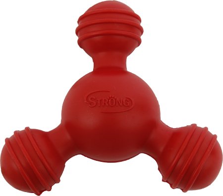 PHEENX Big Red Chew Toy Made of Hard Rubber for Fetch and Behavior Retriever Training Suitable for All Breeds and Sizes