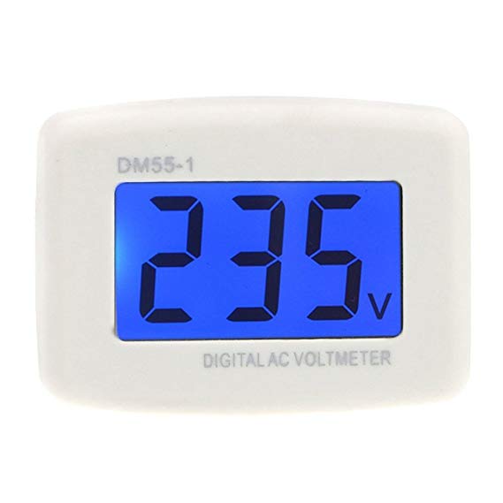 TOOGOO(R) DM55-1 AC 80-300V LCD Digital Voltmeter US plug-in electric pen meter