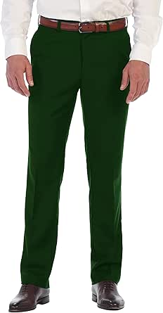 Gioberti Men's Hidden Expandable Waist Dress Pants