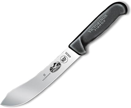 Victorinox Butcher, 7" Straight, Black Fibrox Pro Handle