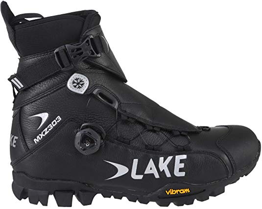 Lake Cycling 2017 Men's MXZ303-X Wide Mountain Cycling Shoes - Black